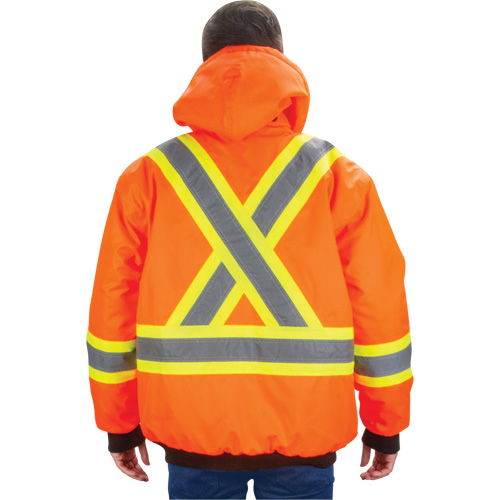 Parka d'hiver imperm&eacute;able 7-en-1, Orange haute visibilit&eacute;, Grand Distribution Élite MP