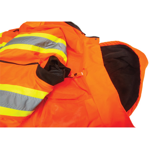 Parka d'hiver imperm&eacute;able 7-en-1, Orange haute visibilit&eacute;, Grand Distribution Élite MP