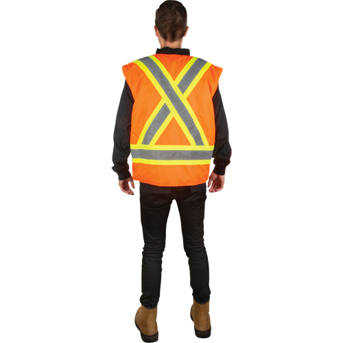 Parka d'hiver imperm&eacute;able 7-en-1, Orange haute visibilit&eacute;, Grand Distribution Élite MP