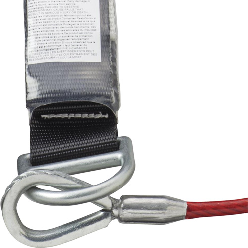 SA-5502-6 Shock Absorbing Lanyard, 6', Form Hook Center, Snap Hook Leg Ends, Galvanized Steel Distribution Élite MP