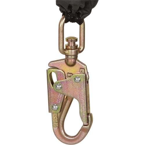 SRL-73302-10LE Cordage de s&eacute;curit&eacute; autor&eacute;tractable, 10', Acier galvanis&eacute;, Pivotant Distribution Élite MP