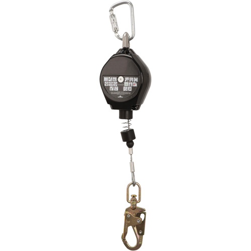 SRL-73302-20LE Cordage de s&eacute;curit&eacute; autor&eacute;tractable, 20', Acier galvanis&eacute;, Pivotant Distribution Élite MP