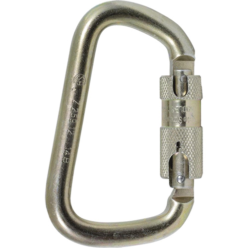 CP-03015-1 Zinc Plated Carabiner with 1" Gate Opening, Steel Distribution Élite MP