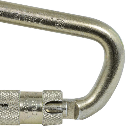 CP-03015-1 Zinc Plated Carabiner with 1" Gate Opening, Steel Distribution Élite MP