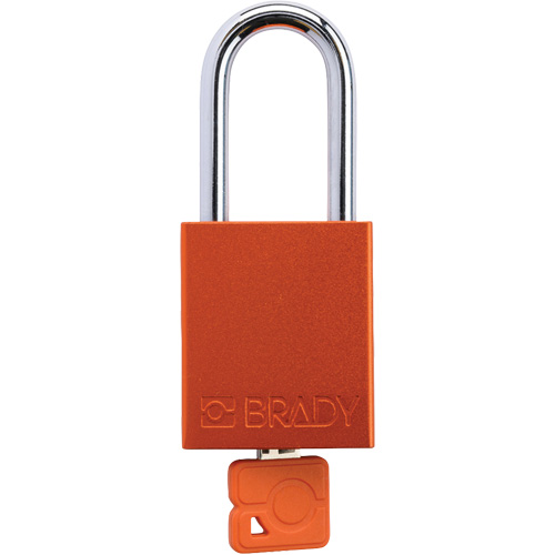 Cadenas de verrouillage de s&eacute;curit&eacute; Velocity Plus, Orange, Cl&eacute;s identiques, Aluminium, Largeur de 1-1/2" Distribution Élite MP