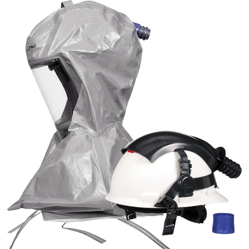 Cagoule Versaflo s&eacute;rie S S-867 avec voile interne &agrave; coutures scell&eacute;es et casque, Standard, Casque rigide, Bavette Simple Distribution Élite MP