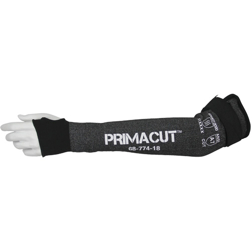 Manchette r&eacute;sistante &agrave; la coupe PrimaCut 68-774, PEHP, 18", ASTM ANSI niveau A7/EN 388 niveau F, Gris Distribution Élite MP