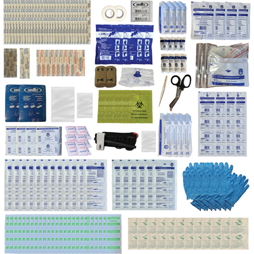 Shield First Aid Kit, Meets/Exceeds CSA Z1220-24 Type 3 High-Risk Environment, Large (51-100 Workers) Distribution Élite MP