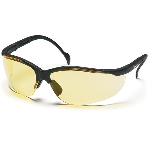 Lunettes de s&eacute;curit&eacute; &agrave; demi-monture Venture II, Lentille Ambr&eacute;e, ANSI Z87+/MCEPS GL-PD 10-12/R&eacute;pond ou surpasse la norme CSA Z94.3 Distribution Élite MP