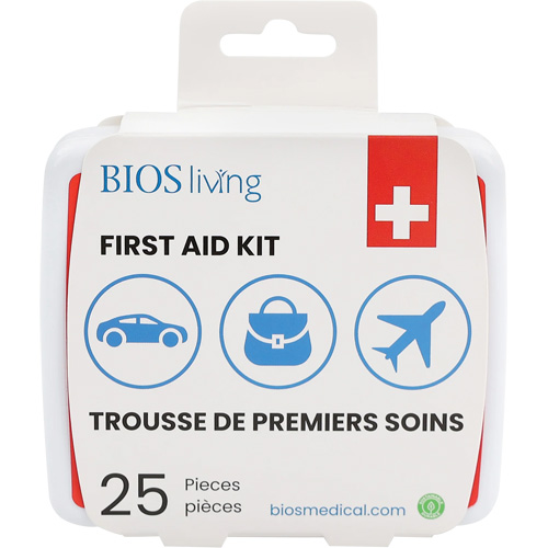 25-Piece Home & Travel First Aid Kit, Plastic B Distribution Élite MP