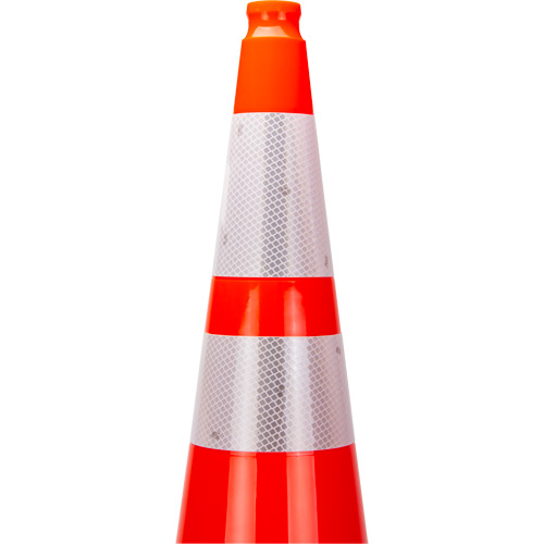Premium Traffic Cone, 36", Orange, 4" & 6" Reflective Collar(s) Distribution Élite MP
