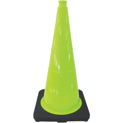Premium Traffic Cone, 18", Lime Green Distribution Élite MP