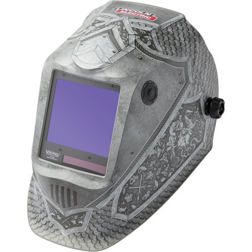 VIKING 3350 Medieval&reg; Welding Helmet, 3.74" L x 3.34" W View Area, 5 - 13 Shade Range Distribution Élite MP