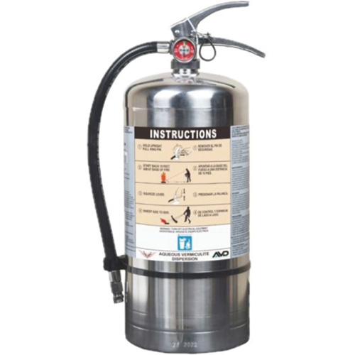 Extincteur pour la protection contre l'incendie de pile Lithium-ion, AVD, Capacit&eacute; 6 L Distribution Élite MP