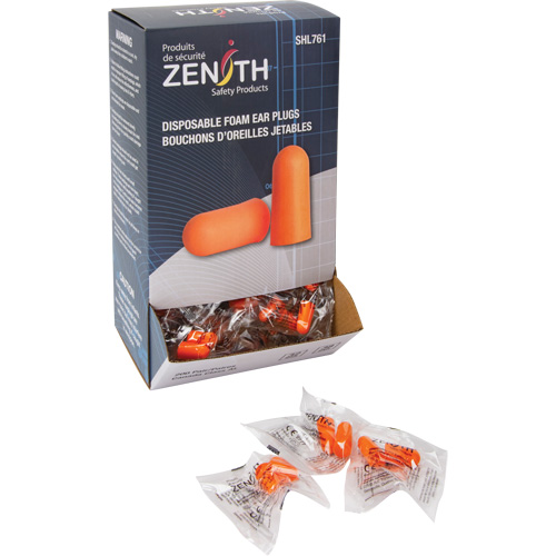 Foam Earplugs, Pair - Polybag Distribution Élite MP