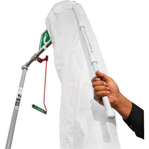 Trousse d'analyse de douche de s&eacute;curit&eacute; avec seau et manchon de douche Distribution Élite MP