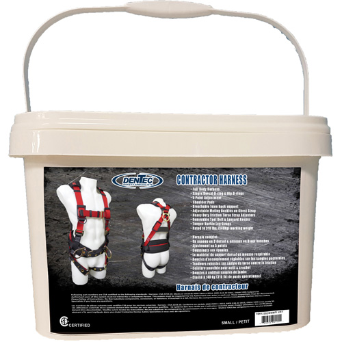 Contractor Safety Harness in Pail, CSA Certified, Class AP, Small, 352 lbs. Cap. Distribution Élite MP