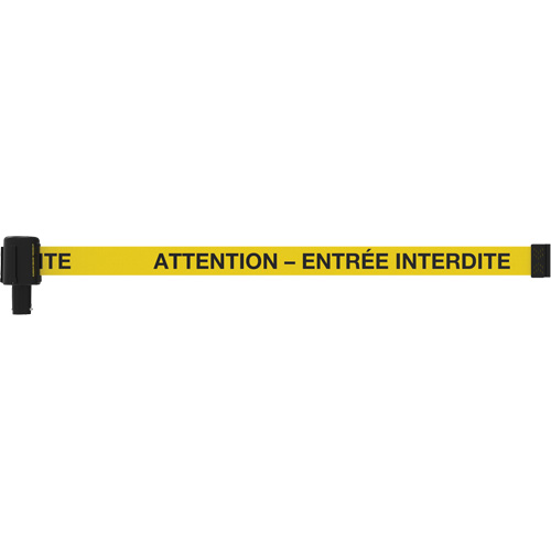 PLUS Banner, Attention - Entr&eacute;e Interdite, 15', Black and Yellow Tape Distribution Élite MP