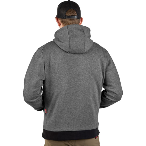 Chandail &agrave; capuchon chauffant M12 (chandail seulement), Hommes, Grand, Gris, Poly-coton Distribution Élite MP