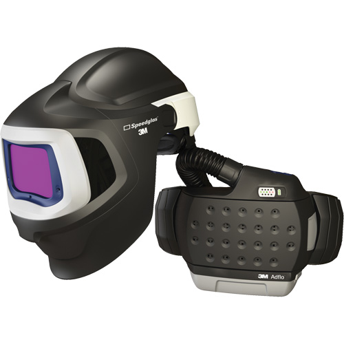 Adflo Powered Air Purifying Respirator HE System with Speedglas 9100 MP Welding Helmet, Welding Helmet, Lithium-Ion Battery Distribution Élite MP