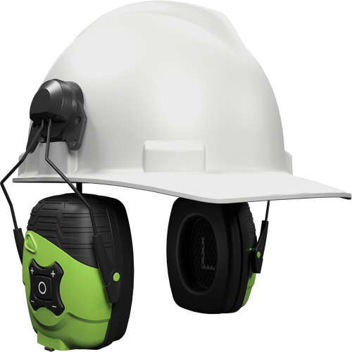 Safety Green Link Aware Bluetooth Earmuffs, Cap Mount Style, 21 dB Distribution Élite MP