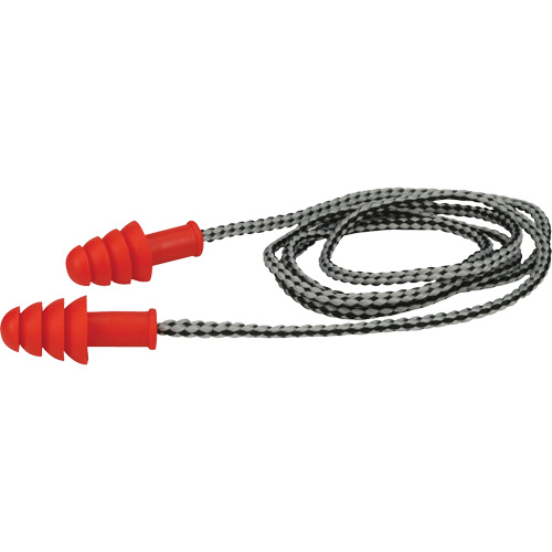 Bouchons d'oreilles r&eacute;utilisables en TPR de PIP, Avec cordon, Paire - Boîte pour vente au d&eacute;tail, 27 dB NRR, Taille unique Distribution Élite MP