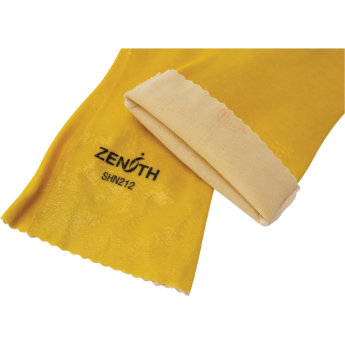 Rough-Finish Chemical-Resistant Gloves, Size 9, 14" L, PVC, Interlock Inner Lining, 47-mil Distribution Élite MP