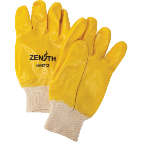 Rough-Finish Chemical-Resistant Gloves, Size 9, 10" L, PVC, Interlock Inner Lining, 47-mil Distribution Élite MP