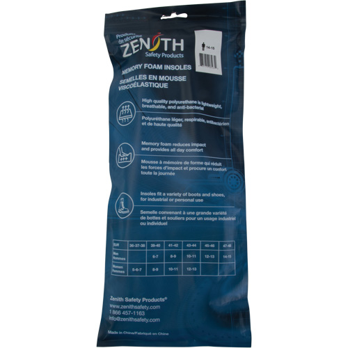 Memory Foam Insoles, Women's 5 - 7 Distribution Élite MP