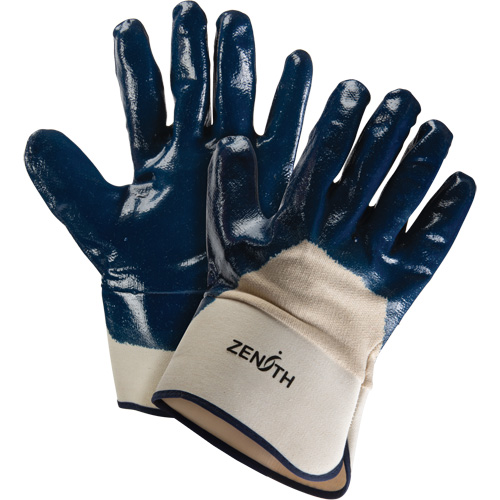 Gants &agrave; poignet de s&eacute;curit&eacute; de poids lourd, 11/2T-Grand, R&ecirc;vetement Nitrile, Enveloppe en Coton Distribution Élite MP