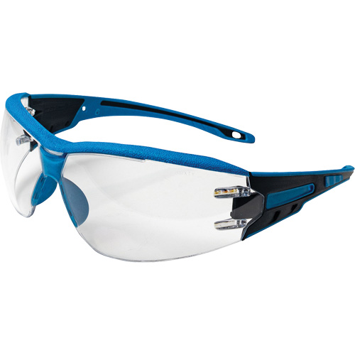 Lunettes de s&eacute;curit&eacute; sans monture Captain d&eacute;tectables par d&eacute;tecteur de m&eacute;taux, Lentille Transparent, Antibu&eacute;e/Anti-&eacute;gratignures, ANSI Z87+/R&eacute;pond ou surpasse la norme CSA Z94.3 Distribution Élite MP