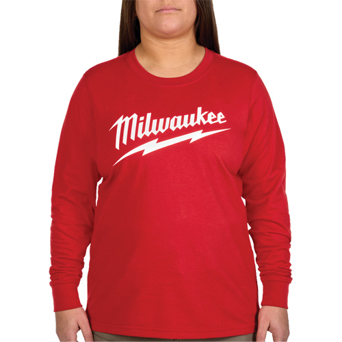 GRIDIRON Long Sleeve Logo T-Shirt, Women's, X-Small, Red Distribution Élite MP