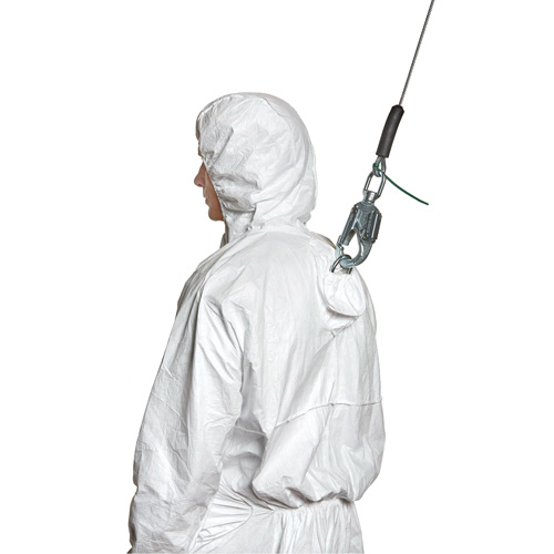 Harness-Compatible Disposable Coverall, Small, White, Tyvek&reg; 500 Distribution Élite MP