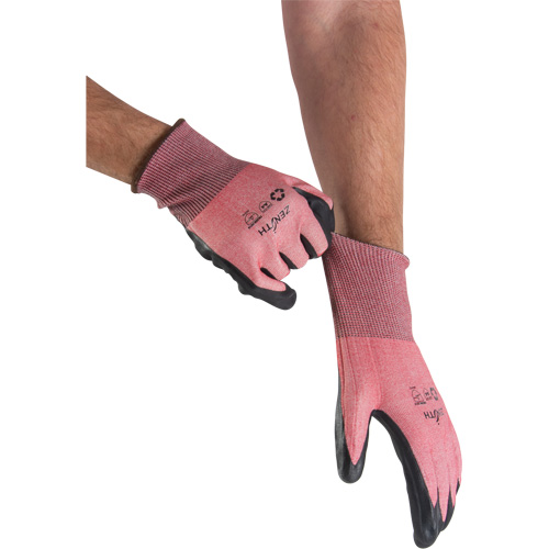 Eco-Friendly Lightweight High-Dexterity Cut-Resistant Gloves, Size 11, 18 Gauge, Foam Nitrile Coated, Stainless Steel/HPPE/RPET Shell, ASTM ANSI Level A4 Distribution Élite MP