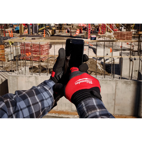 Anti-Vibration Work Gloves, Size Small, Synthetic Palm Distribution Élite MP
