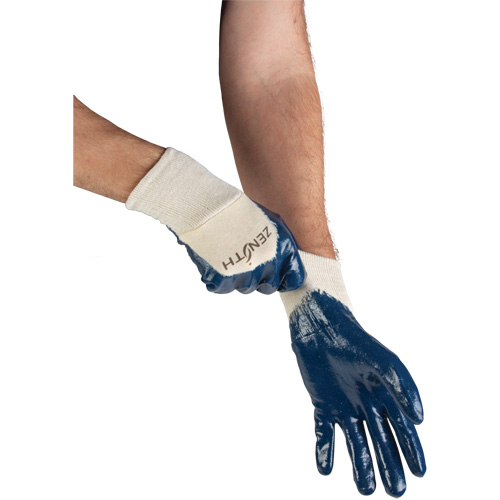 Gants &agrave; doublure interlock de poids moyen, 9/Grand, R&ecirc;vetement Nitrile, Enveloppe en Coton Distribution Élite MP