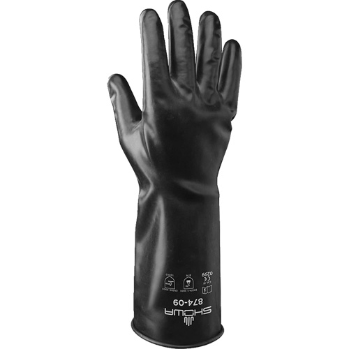 874 Chemical-Resistant Gloves, Size Small/7, 14" L, Butyl Rubber, 13.78-mil Distribution Élite MP