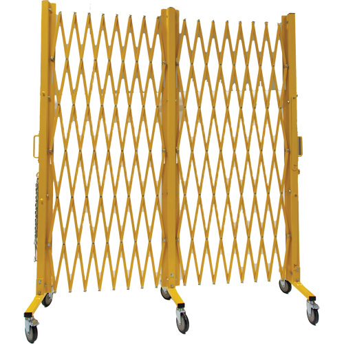 Barri&egrave;re extensible, 84" h x 20' lo, Jaune Distribution Élite MP