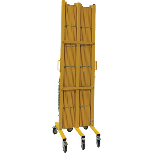 Barri&egrave;re extensible, 84" h x 20' lo, Jaune Distribution Élite MP