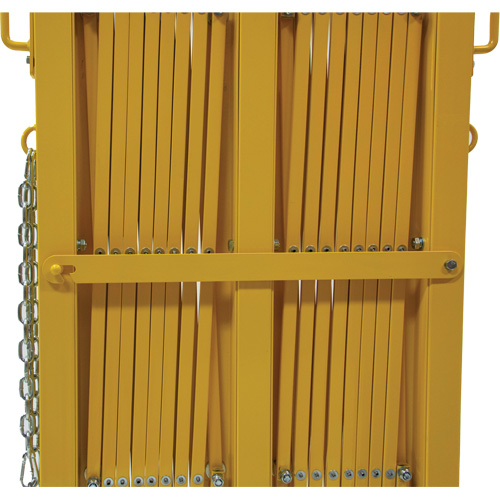 Barri&egrave;re extensible, 84" h x 20' lo, Jaune Distribution Élite MP