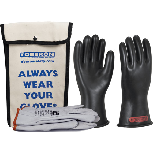 Class 0 Rubber Electrical Glove Kit, 8, 11" L, 20 cal/cm², NFPA 70E Distribution Élite MP