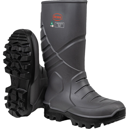 Boss&reg; Footwear Full Safety Boot with Midsole & Internal Met Guard, Thermal Polyurethane, Steel Toe, Puncture Resistant Sole, Size 6 Distribution Élite MP