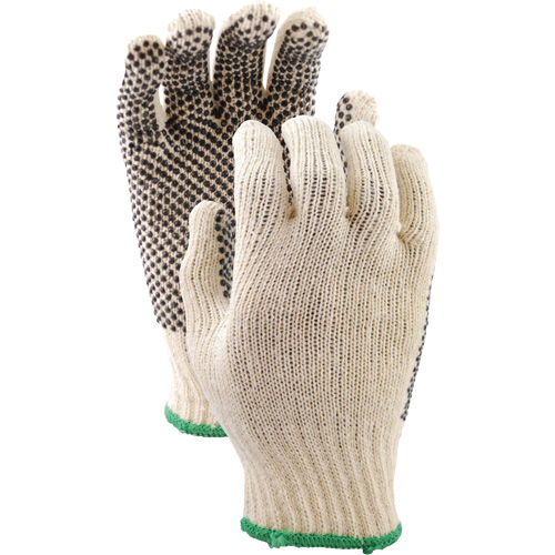 417 PVC Dotted String Knit Gloves, Poly/Cotton, Single Sided, Small Distribution Élite MP