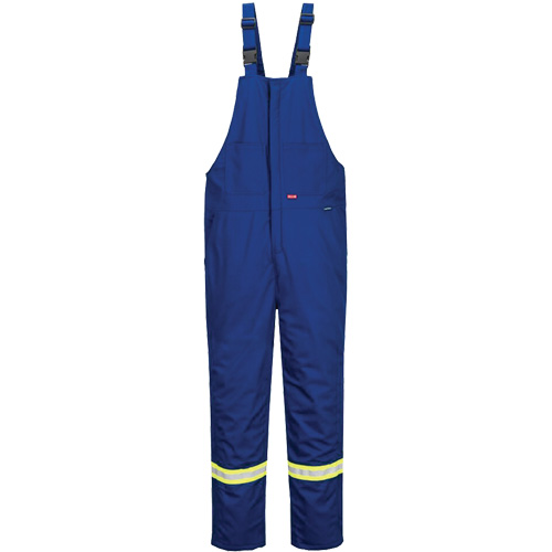 Bizflame&reg; 88/12 Insulated Bib Pants, Cotton/Nylon, Small, Blue Distribution Élite MP