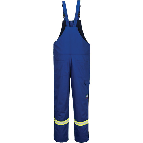 Bizflame&reg; 88/12 Insulated Bib Pants, Cotton/Nylon, Small, Blue Distribution Élite MP