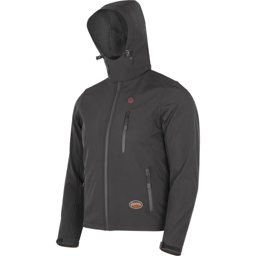 Heated Soft-Shell Jacket, Men's, Small, Black Distribution Élite MP