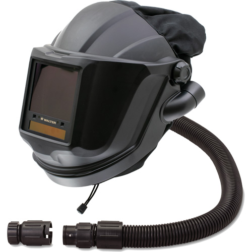 MAXSHIELD&reg; Supplied Air Respirator Shield & Flip-Front Welding with ADF Lens & Control Valve, Universal, Facepiece Distribution Élite MP