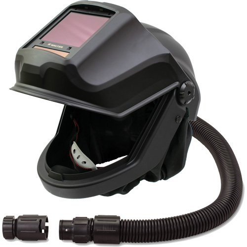 DEFENDER Supplied Air Respirator Shield & Flip-Front Welding Helmet with ADF & Cooler, Universal, Facepiece Distribution Élite MP