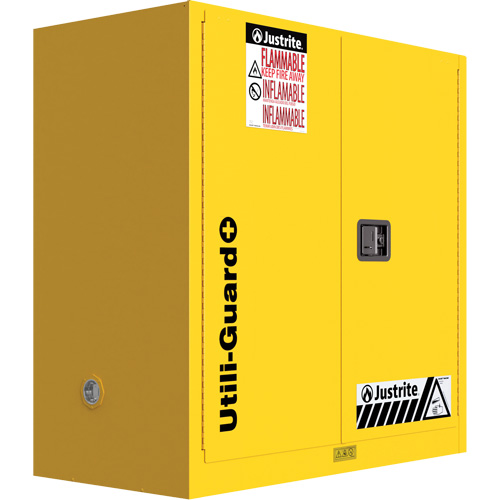 Armoire de s&eacute;curit&eacute; pour produits inflammables Utili-Guard+, 30 gal., 1 Porte(s), 43" La x 44" h x 22" p Distribution Élite MP