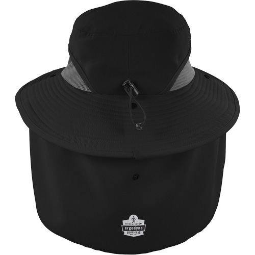 Chapeau de garde forestier 8934 Chill-Its avec prot&egrave;ge-nuque, grand/ T-grand, Noir Distribution Élite MP
